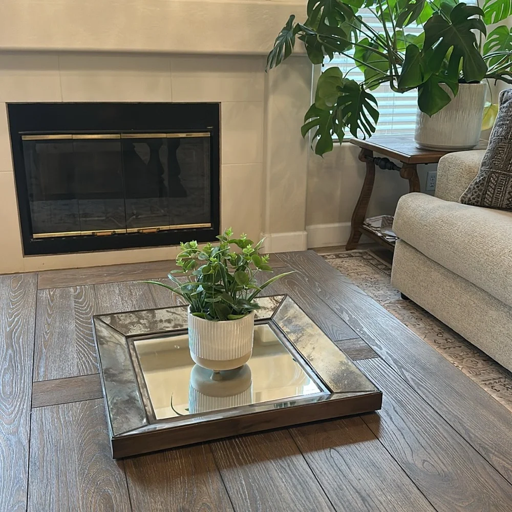 Stunning crate and barrel mirror